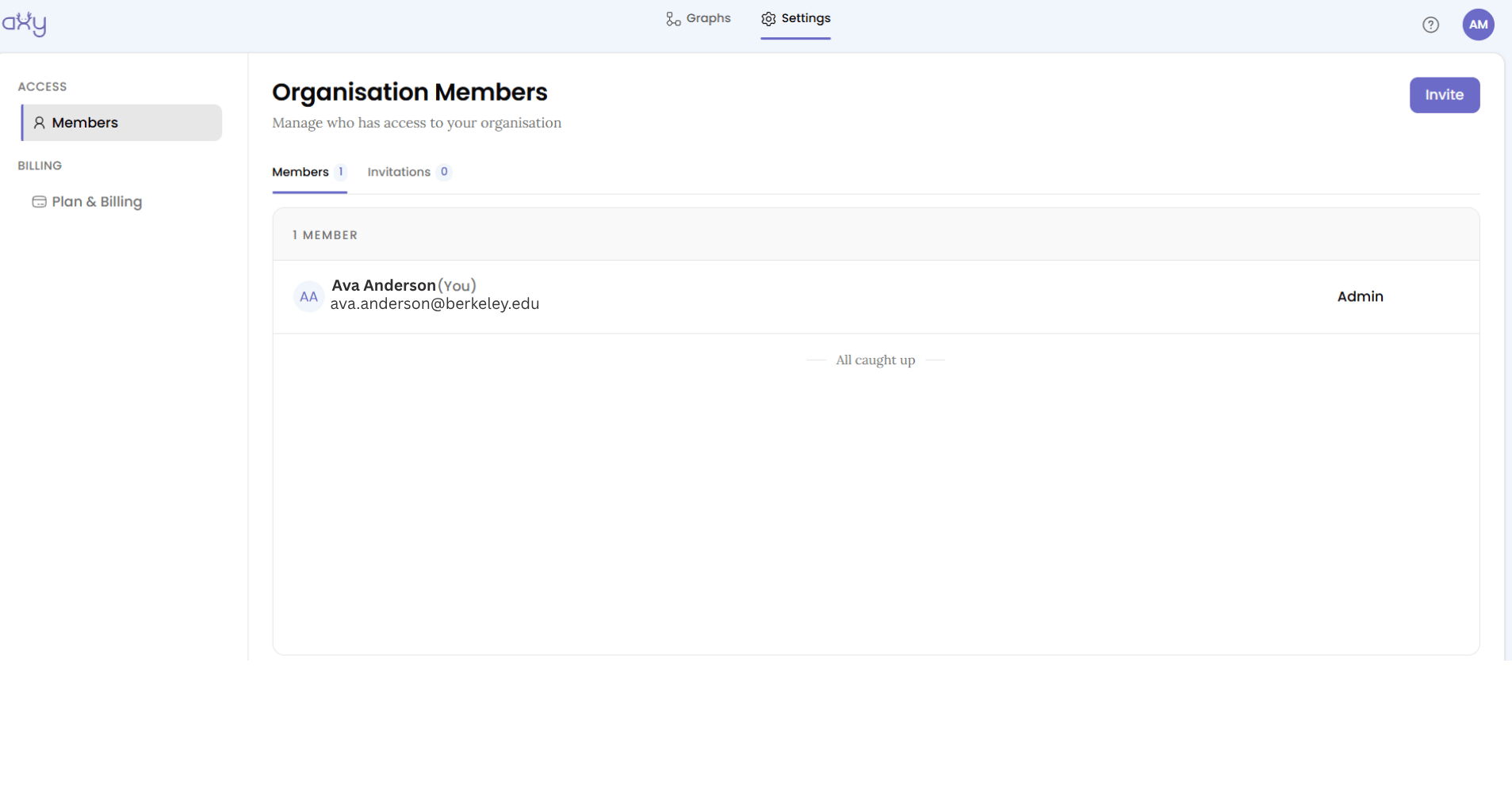 Settings, Members tab, Direct Access view
